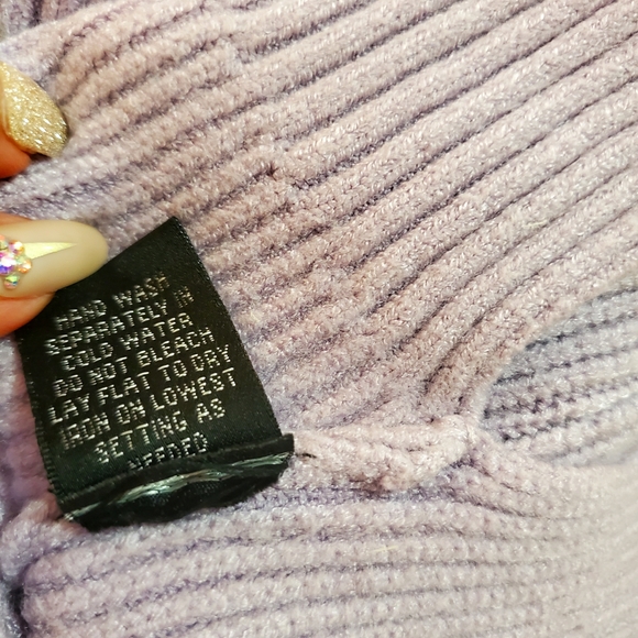 NWT Cyrus Lavender Mock Cable Comfy Sweater Sz XL - Picture 6 of 9